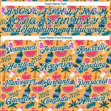 Load image into Gallery viewer, Custom Yellow Midnight Green-White 3D Pattern Design Hawaii Summer Holiday Performance T-Shirt