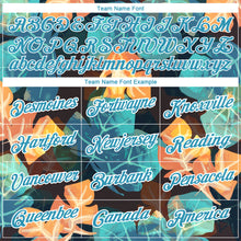 Load image into Gallery viewer, Custom Black Panther Blue-White 3D Pattern Design Hawaii Palm Leaves Performance T-Shirt