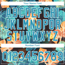 Load image into Gallery viewer, Custom Black Panther Blue-White 3D Pattern Design Hawaii Palm Leaves Performance T-Shirt