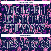 Load image into Gallery viewer, Custom Navy White 3D Pattern Design Tiger Performance T-Shirt