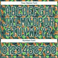 Load image into Gallery viewer, Custom Kelly Green White 3D Pattern Design Tiger Performance T-Shirt