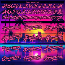 Load image into Gallery viewer, Custom Purple Pink-Black 3D Miami Palm Trees City Edition Authentic Baseball Jersey