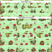 Load image into Gallery viewer, Custom Green Pea Green-White 3D Pattern Design Cactus Festival Authentic Baseball Jersey