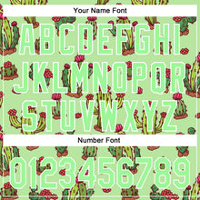 Load image into Gallery viewer, Custom Green Pea Green-White 3D Pattern Design Cactus Festival Authentic Baseball Jersey