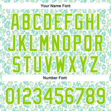 Load image into Gallery viewer, Custom White Neon Green 3D Pattern Design Cactus Festival Authentic Baseball Jersey