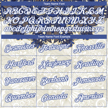 Load image into Gallery viewer, Custom White Blue 3D Pattern Floral Design Performance T-Shirt