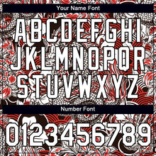 Load image into Gallery viewer, Custom White Black 3D Pattern Floral Design Performance T-Shirt