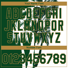 Load image into Gallery viewer, Custom Green Old Gold-White 3D Pattern Design Hawaii Coconut Trees Performance T-Shirt