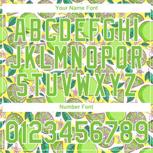 Load image into Gallery viewer, Custom White Neon Green 3D Pattern Design Lime Performance T-Shirt