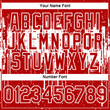 Load image into Gallery viewer, Custom Red White 3D Pattern Design Dripping Splatter Art Performance T-Shirt