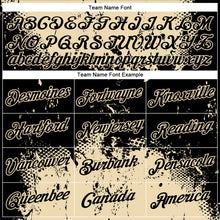 Load image into Gallery viewer, Custom Black Cream 3D Pattern Design Dripping Splatter Art Performance T-Shirt