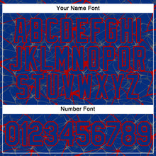 Load image into Gallery viewer, Custom Royal Red 3D Pattern Design Abstract Network Performance T-Shirt