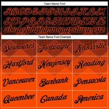 Load image into Gallery viewer, Custom Black Orange 3D Pattern Design Gradient Square Shapes Performance T-Shirt