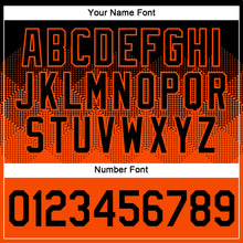 Load image into Gallery viewer, Custom Black Orange 3D Pattern Design Gradient Square Shapes Performance T-Shirt