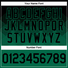 Load image into Gallery viewer, Custom Black Kelly Green 3D Pattern Design Gradient Square Shapes Performance T-Shirt
