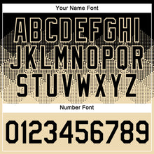 Load image into Gallery viewer, Custom Black Cream 3D Pattern Design Gradient Square Shapes Performance T-Shirt