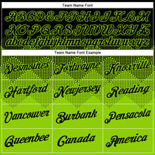 Load image into Gallery viewer, Custom Black Neon Green 3D Pattern Design Gradient Square Shapes Performance T-Shirt