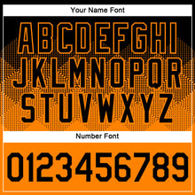Load image into Gallery viewer, Custom Black Bay Orange 3D Pattern Design Gradient Square Shapes Performance T-Shirt