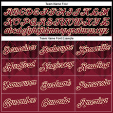 Load image into Gallery viewer, Custom Black Crimson-City Cream 3D Pattern Design Gradient Square Shapes Performance T-Shirt