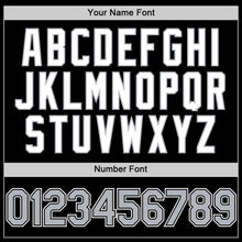 Load image into Gallery viewer, Custom Black Gray-White 3D Pattern Design Gradient Style Twinkle Star Authentic Baseball Jersey