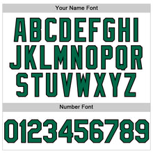 Load image into Gallery viewer, Custom White Kelly Green-Black 3D Pattern Design Gradient Style Twinkle Star Authentic Baseball Jersey