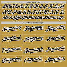 Load image into Gallery viewer, Custom Old Gold Black-White 3D Pattern Design Gradient Style Twinkle Star Authentic Baseball Jersey