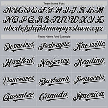 Load image into Gallery viewer, Custom Gray Black-White 3D Pattern Design Gradient Style Twinkle Star Authentic Baseball Jersey