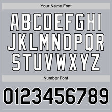 Load image into Gallery viewer, Custom Gray Black-White 3D Pattern Design Gradient Style Twinkle Star Authentic Baseball Jersey