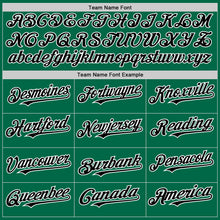 Load image into Gallery viewer, Custom Kelly Green Black-White 3D Pattern Design Gradient Style Twinkle Star Authentic Baseball Jersey