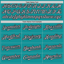 Load image into Gallery viewer, Custom Teal Gray-Black 3D Pattern Design Gradient Style Twinkle Star Authentic Baseball Jersey