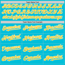 Load image into Gallery viewer, Custom Lakes Blue Yellow-White 3D Pattern Design Gradient Style Twinkle Star Authentic Baseball Jersey