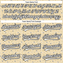 Load image into Gallery viewer, Custom Cream White-Black 3D Pattern Design Animal Dog Authentic Baseball Jersey