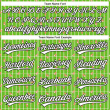 Load image into Gallery viewer, Custom Neon Green White-Black 3D Pattern Design Animal Dinosaur Authentic Baseball Jersey