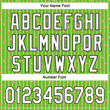 Load image into Gallery viewer, Custom Neon Green White-Black 3D Pattern Design Animal Dinosaur Authentic Baseball Jersey