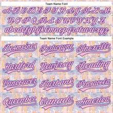 Load image into Gallery viewer, Custom Light Pink Purple 3D Pattern Design Animal Leopard Authentic Baseball Jersey