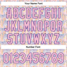 Load image into Gallery viewer, Custom Light Pink Purple 3D Pattern Design Animal Leopard Authentic Baseball Jersey