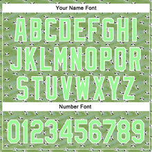 Load image into Gallery viewer, Custom Green Pea Green-White 3D Pattern Design Animal Cow Authentic Baseball Jersey