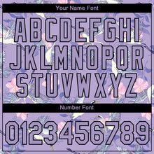 Load image into Gallery viewer, Custom Purple Black 3D Pattern Design Animal Crane Performance T-Shirt