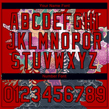 Load image into Gallery viewer, Custom Red Black 3D Pattern Design Animal Crane Performance T-Shirt