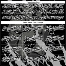 Load image into Gallery viewer, Custom Black White 3D Pattern Design Animal Pitbull Dog Authentic Baseball Jersey