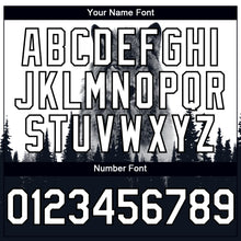 Load image into Gallery viewer, Custom White Black 3D Pattern Design Animal Wolf Authentic Baseball Jersey