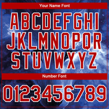 Load image into Gallery viewer, Custom Black Red-White 3D Pattern Design Animal Wolf Authentic Baseball Jersey