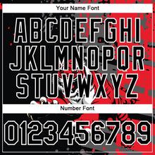 Load image into Gallery viewer, Custom Black Red-White 3D Pattern Design Animal Tiger Authentic Baseball Jersey