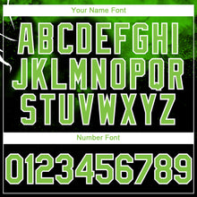 Load image into Gallery viewer, Custom Black Neon Green-White 3D Pattern Design Animal Dinosaur Authentic Baseball Jersey