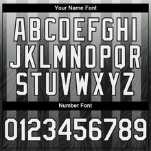 Load image into Gallery viewer, Custom Gray White-Black 3D Pattern Design Stripes Authentic Baseball Jersey