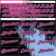 Load image into Gallery viewer, Custom Black Pink-Light Blue 3D Pattern Design Abstract Brush Stroke Performance T-Shirt