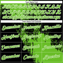 Load image into Gallery viewer, Custom Aurora Green Black-White 3D Pattern Design Abstract Brush Stroke Performance T-Shirt