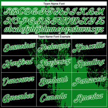 Load image into Gallery viewer, Custom Grass Green Black-White 3D Pattern Design Abstract Brush Stroke Performance T-Shirt