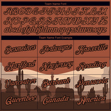 Load image into Gallery viewer, Custom Brown Black 3D Pattern Design Cowboy Rodeo Performance T-Shirt