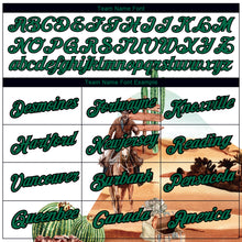 Load image into Gallery viewer, Custom White Kelly Green-Black 3D Pattern Design Cowboy Rodeo Performance T-Shirt